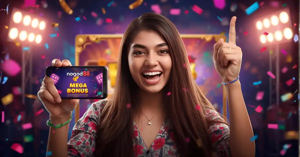Player celebrating instant win on nogod 88 platform after receiving ৳50,000 Mega Bonus in Dhaka, Bangladesh.